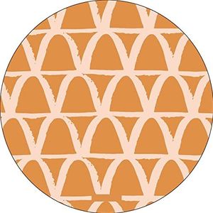 Bonateks, Ronde muismat, digitale print, antislip onderkant, voor kantoor en thuis, diameter 22 cm