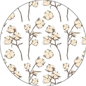 Bonateks, Ronde muismat, digitale print, antislip onderkant, voor kantoor en thuis, diameter 22 cm