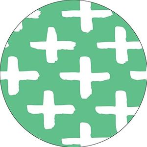 Bonateks, Tapis de souris rond imprimé numérique avec fond antidérapant pour bureau et maison - Diamètre : 22 cm