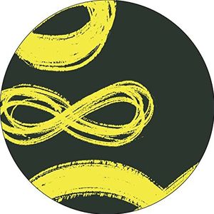 Bonateks, Ronde muismat, digitale print, antislip onderkant, voor kantoor en thuis, diameter 22 cm