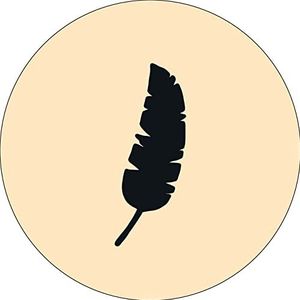 Bonateks, Ronde digitaal bedrukte muismat, antislip onderkant, voor kantoor en thuis, diameter: 22 cm
