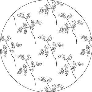 Bonateks, Ronde muismat, digitale print, antislip onderkant, voor kantoor en thuis, diameter 22 cm