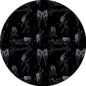 Bonateks, Ronde muismat, digitale print, antislip onderkant, voor kantoor en thuis, diameter 22 cm