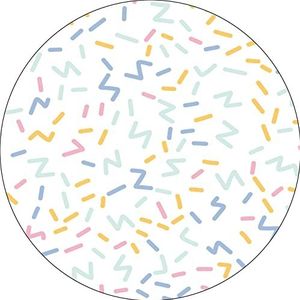 Bonateks, Tapis de souris rond imprimé numérique avec fond antidérapant, pour bureau et maison, diamètre : 22 cm