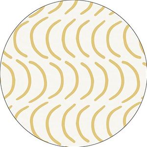 Bonateks, Ronde muismat, digitale print, antislip onderkant, voor kantoor en thuis, diameter 22 cm