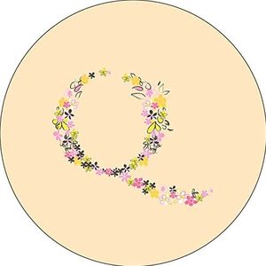 Bonateks, Ronde muismat, digitale print, antislip onderkant, voor kantoor en thuis, diameter 22 cm