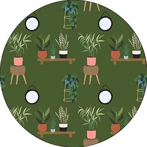 Bonateks, Tapis de souris rond imprimé numérique avec fond antidérapant pour bureau et maison - Diamètre : 22 cm
