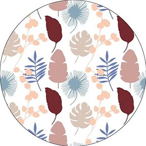 Bonateks, Muismat rond digitaal bedrukt met antislip onderkant voor kantoor en thuis, diameter 22 cm