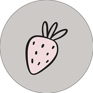 Bonateks, Tapis de souris rond imprimé numérique avec fond antidérapant pour bureau et maison - Diamètre : 22 cm
