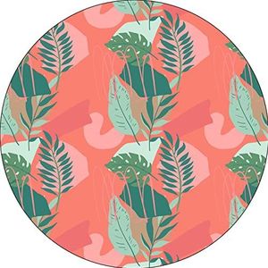 Bonateks, Tapis de souris rond imprimé numérique avec fond antidérapant pour bureau et maison - Diamètre : 22 cm