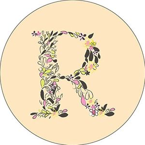 Bonateks, Tapis de souris rond imprimé numérique avec fond antidérapant pour bureau et maison - Diamètre : 22 cm