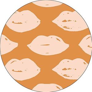 Bonateks, Muismat rond digitaal bedrukt met antislip onderkant voor kantoor en thuis, diameter 22 cm