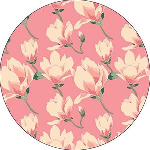 Bonateks, Muismat rond digitaal bedrukt met antislip onderkant voor kantoor en thuis, diameter 22 cm