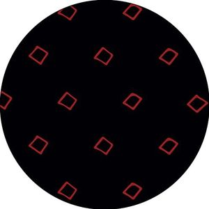 Bonateks, Muismat rond digitaal bedrukt met antislip onderkant voor kantoor en thuis, diameter 22 cm