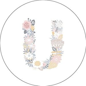 Bonateks, Ronde muismat, digitale print, antislip onderkant, voor kantoor en thuis, diameter 22 cm