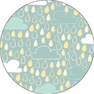 Bonateks, Ronde muismat, digitale print, antislip onderkant, voor kantoor en thuis, diameter 22 cm