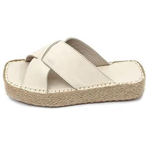 Bonateks Derbtrlk100114 damessandalen, beige, 39 EU, Beige