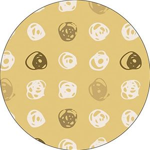 Bonateks, Tapis de souris rond imprimé numérique avec fond antidérapant pour bureau et maison - Diamètre : 22 cm