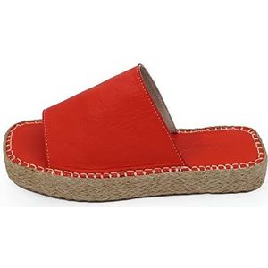 Bonateks Dames DERBTRLK100234 Wedge Sandal, rood, 39 EU, rood, 39 EU