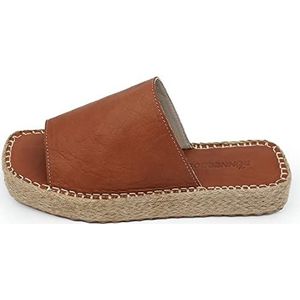 Bonateks DERBTRLK100237 Wedge Sandaal voor dames, brons, 37 EU, Brons, 37 EU