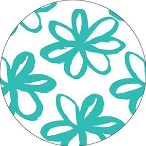 Bonateks, Muismat rond digitaal bedrukt met antislip onderkant voor kantoor en thuis, diameter 22 cm