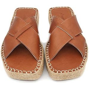 Bonateks DERBTRLK100137 Wedge Sandaal voor dames, brons, 37 EU, Brons, 37 EU