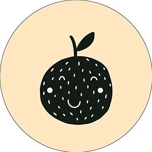 Bonateks, Tapis de souris rond imprimé numérique avec fond antidérapant pour bureau et maison - Diamètre : 22 cm