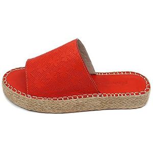 Bonateks Dames DERBTRLKY100084 Wedge Sandal, rood, 39 EU, rood, 39 EU