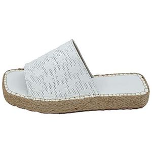 Bonateks Dames DERBTRLKY100010 Wedge Sandal, wit, 40 EU, wit, 40 EU