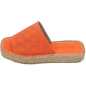 Bonateks Damessandalen FRRBTRLKY100042 sleehak, oranje, 37 EU, Oranje, 37 EU