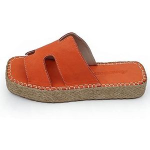 Bonateks Damessandalen FRRBTRLKY100193 sleehak, oranje, 38 EU, Oranje, 38 EU