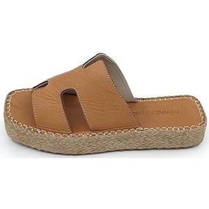 Bonateks Damessandalen FRRBTRLKY100168 sleehak, bruin, 38 EU, Bruin, 38 EU