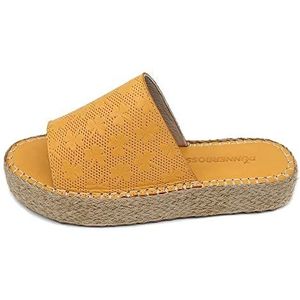 Bonateks Damessandalen FRRBTRLKY100078 sleehak, oranje, 38 EU, Oranje, 38 EU