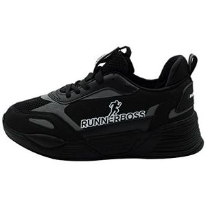 Bonateks DEFRBY100342 Sneakers voor heren, zwart, 40 EU, zwart, 40 EU smal