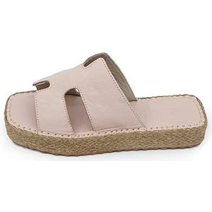 Bonateks Damessandalen FRRBTRLKY100171 sleehak, beige, 36 EU, Beige, 36 EU