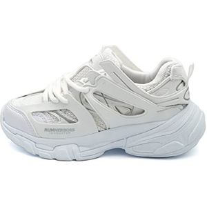 Bonateks DEFRBY100022 Sneakers voor dames, wit, 37 EU, wit, 37 EU Smal