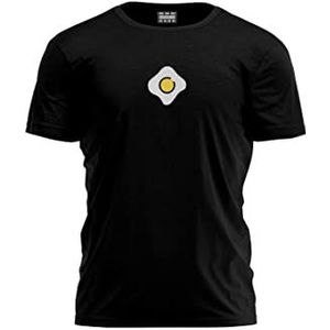 Bona Basics Bdtsbi-100438 T-shirt voor heren, zwart., XL