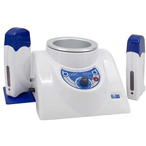 EpilWax - Elektrische epilator voor dames, professionele ontharing, gecombineerd, grote container voor pot van 800 ml en 2 waswarmers voor roll-on ontharing, professionele ontharing, 100 ml