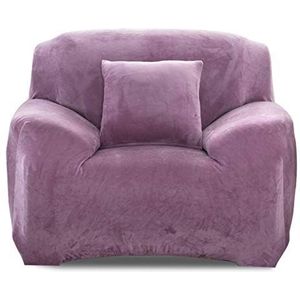 PETCUTE Elastische fauteuil covers dikke bank cover bank slipcovers fluwelen strethcy fauteuil cover Licht paars