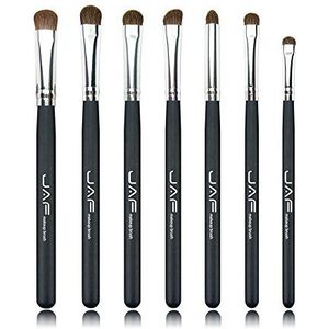 Makkelijk te gebruiken Professionele kwaliteit Cosmetic Beauty Tools Classic 7pcs borstels for make-up 100% Make-up Natural Animal Paard Pony Ogen borstel set JE07PY (Color : Black)