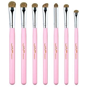Makkelijk te gebruiken Professionele kwaliteit Cosmetic Beauty Tools Classic 7pcs borstels for make-up 100% Make-up Natural Animal Paard Pony Ogen borstel set JE07PY (Color : Pink)
