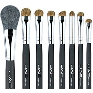 Makkelijk te gebruiken Professionele kwaliteit Cosmetic Beauty Tools Studio 8 stuks make-up kwast sets in lederen etui met String make-up kwasten Kit Natural Animal Hair J0811YC-B