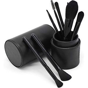 Makkelijk te gebruiken High Grade en Fashion 8 stuks zwarte Bamboo Charcoal Fiber make-up borstel set Make-up borstel Make-up Tool Lip Brush