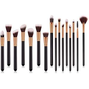 Makkelijk te gebruiken Mooi en Fashion 16 stuks make-up Brush Foundation Brush Powder Blush Brush Eye Shadow Brush Lip Brush Highlights borstel set Brush Beauty Tools