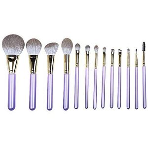 Makkelijk te gebruiken Mooi en Fashion 13 stuks Diamond bezette make-up borstel set for beginners Gezicht Blush Brush Eye Shadow Brush Lip Brush Makeup Tools Soft, sterke affiniteit, sterke greep, zac