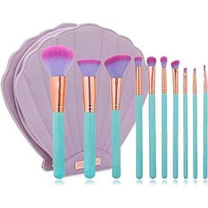 Makkelijk te gebruiken Professionele kwaliteit Cosmetische 10 stuks make-up borstels Shell make-up kwasten Beauty Make-up Sets for gezicht Contours Gemakkelijk langzame afgifte niet gemakkelijk te Pla