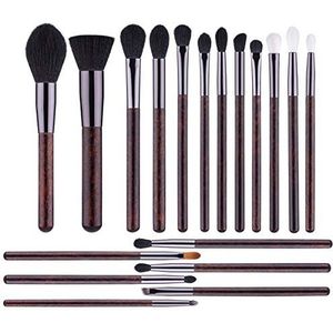 Makkelijk te gebruiken Professionele kwaliteit Cosmetische 18 stuks imitatie perenbloem houten handvat make-up kwast Blush Foundation Eye Shadow Brush Professional Beauty Tools Makeup Pen Set