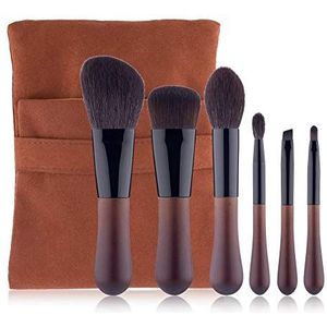 Makkelijk te gebruiken Professionele kwaliteit Cosmetische 6 stuks kleine druppeltjes water make-up kwast Fine Light Peak wol make-up borstel set Beauty Tools