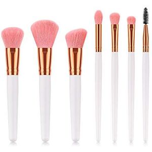 Makkelijk te gebruiken Professionele kwaliteit Cosmetische 7 stuks Platinum make-up borstel set Blush oogschaduw Foundation Wimpers Make-up Kit
