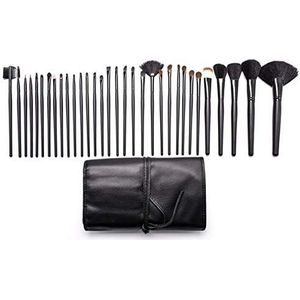 Makkelijk te gebruiken Professionele kwaliteit Cosmetische 32 Pieces Of make-up kwast Met Zak van dierlijke wol make-up Beginner Set Eye Shadow High Gloss Brush Makeup Tools For gezichtscontouren, gem
